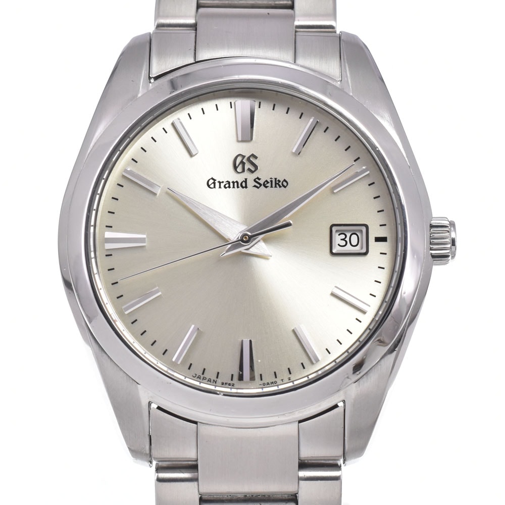 セイコー SEIKO 9F62-0AB0/SBGX263 グランドセイコー ヘリテージコレクション デイト シルバー クォーツ メンズ 良品 腕時計 A#149363