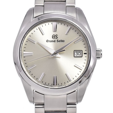 セイコー SEIKO 9F62-0AB0/SBGX263 グランドセイコー ヘリテージコレクション デイト シルバー クォーツ メンズ 良品 腕時計 A#149363