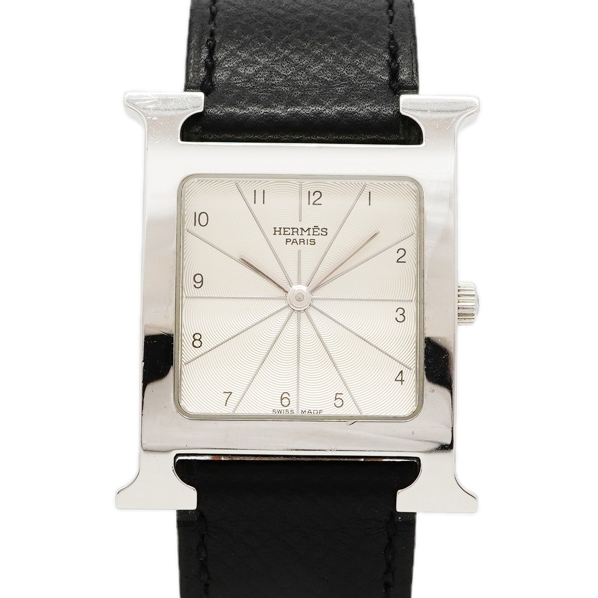 【6wea0058】エルメス Hウォッチ HH1.510 シルバー文字盤【中古】腕時計 メンズ レディース ユニセックス