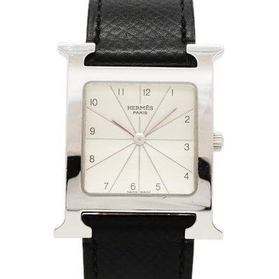 【6wea0058】エルメス Hウォッチ HH1.510 シルバー文字盤【中古】腕時計 メンズ レディース ユニセックス