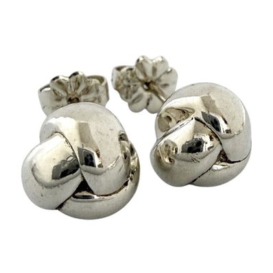 ティファニー レディース スタッド ノット ピアス シルバー925 ヴィンテージ