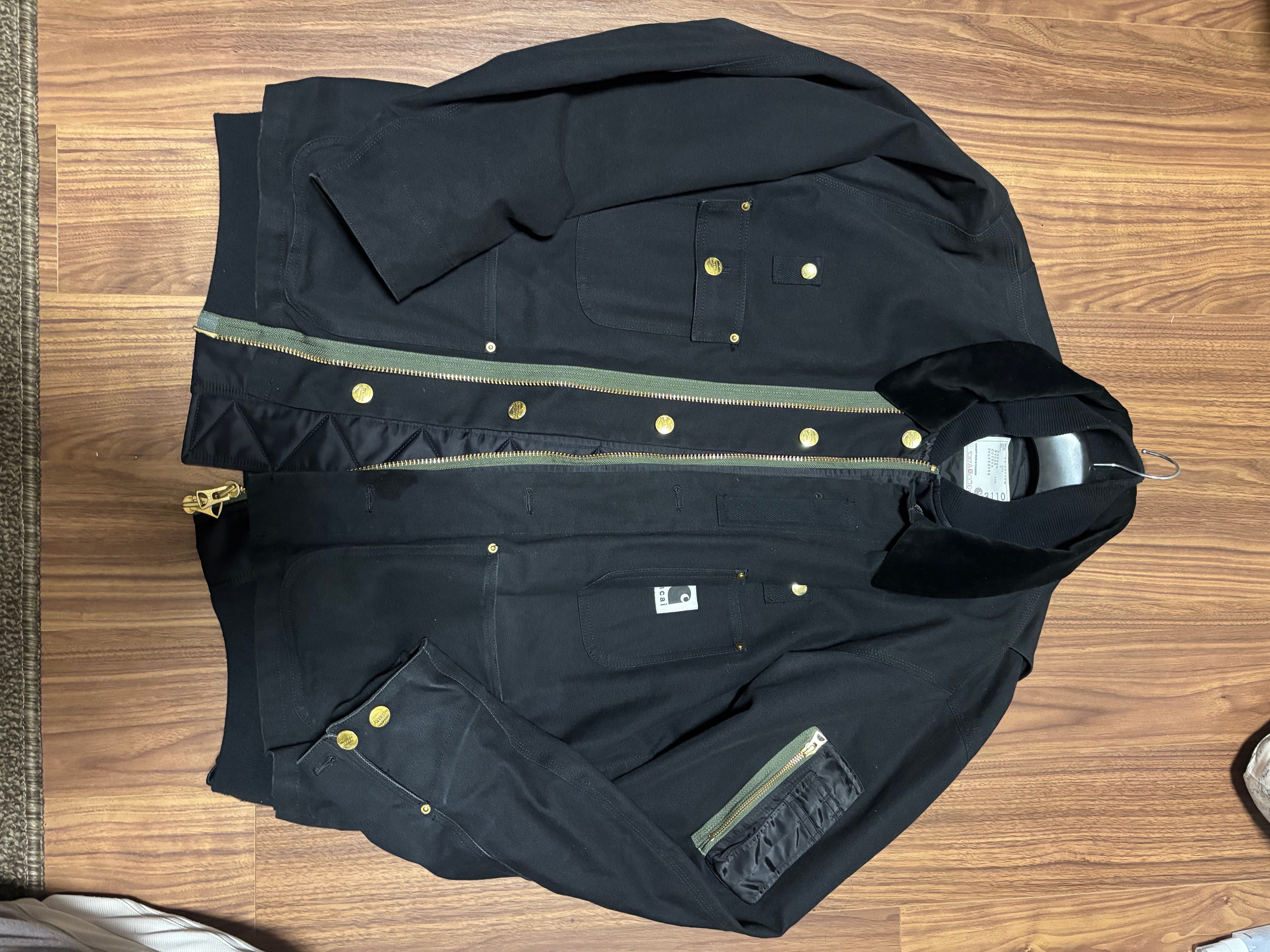 Carhartt WIP x sacai Canvas MA-1 Jacket Michigan "Black"