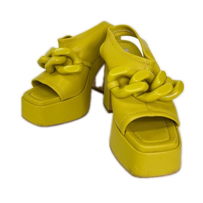 ステラマッカートニー チェーン チャンキーヒール サンダル 36