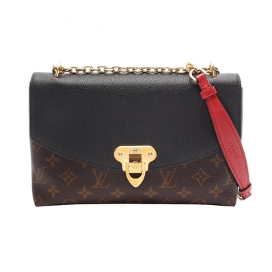 ルイ・ヴィトン LOUIS VUITTON サン プラシード モノグラム ノワール ショルダーバッグ バッグ PVCコーティングキャンバス レザー レディース ブラウン系 / ブラック系 M43714 【中古】
