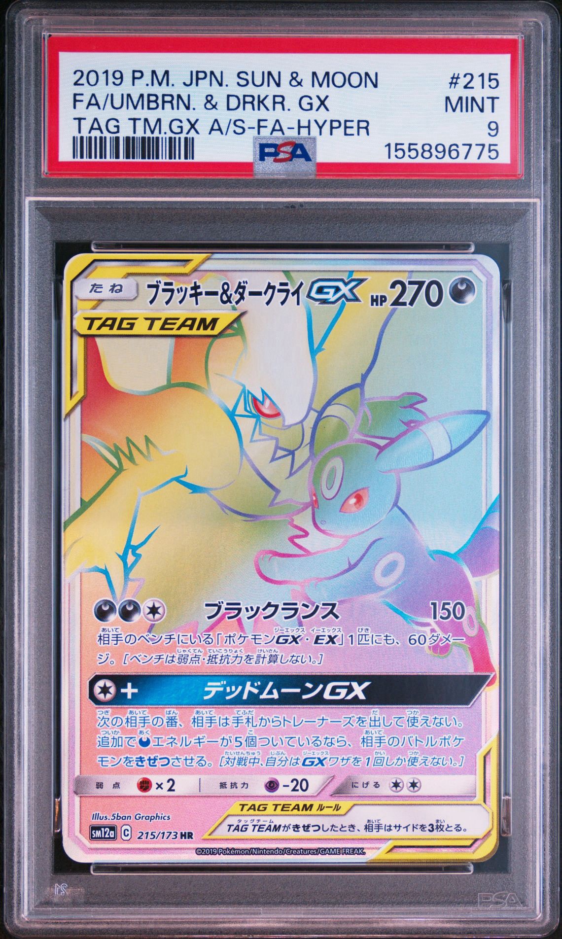 ブラッキー&ダークライGX HR[SM12a 215/173](ハイクラスパック「TAG