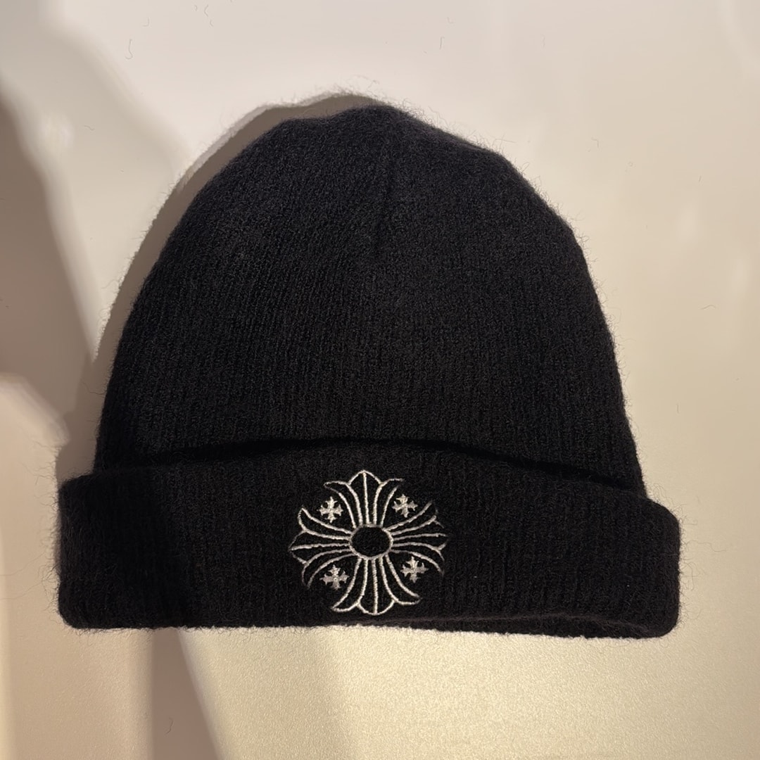 Chrome Hearts Wool Watch Cap CH Plus "Black/White"