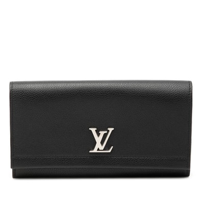 ルイ ヴィトン ポルトフォイユ ロックミー2 長財布 M62329 ブラック レザー レディース LOUIS VUITTON 【中古】