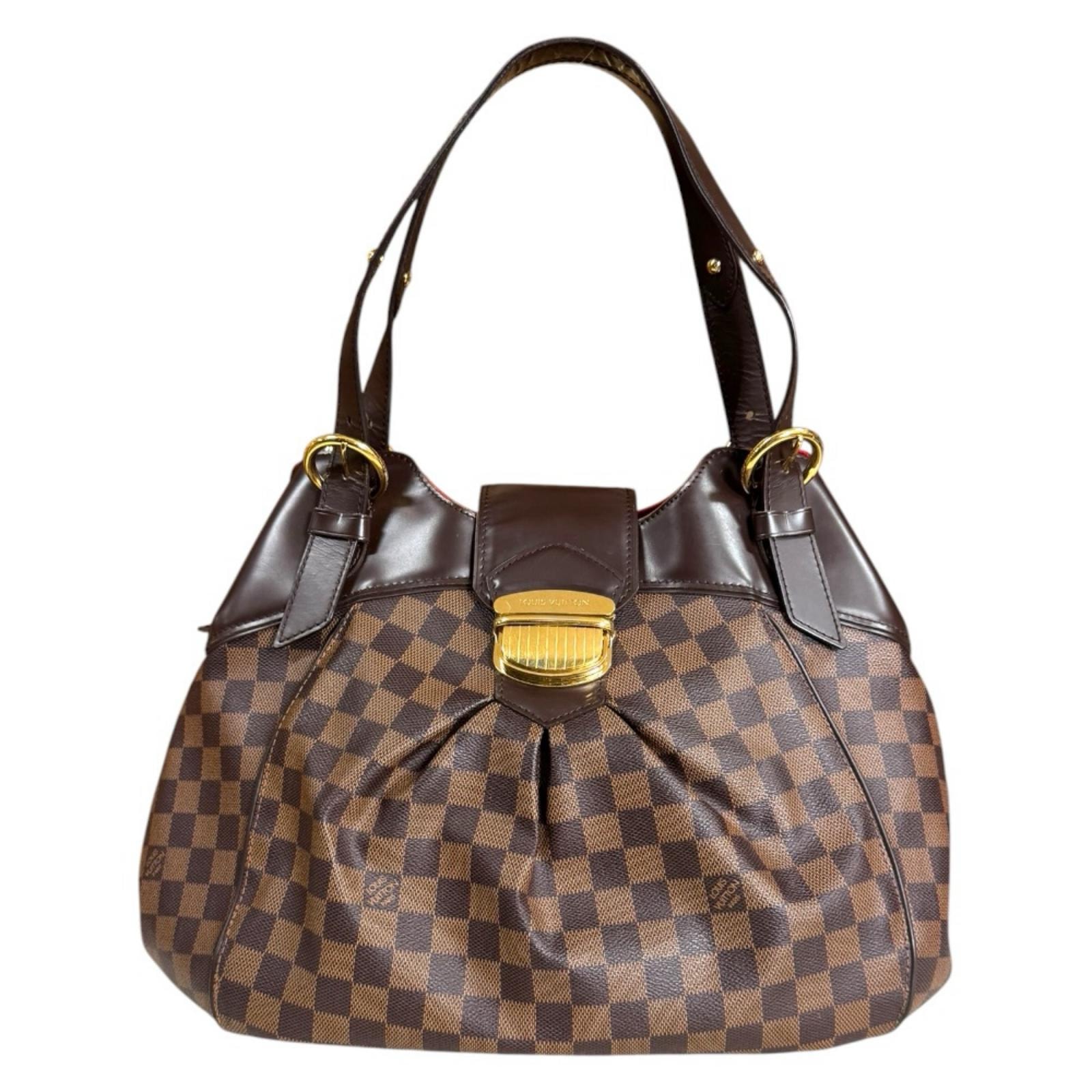 ルイヴィトン システィナGM ダミエ ショルダーバッグ ダミエキャンバス N41540 ブラウン レディース LOUIS VUITTON  中古