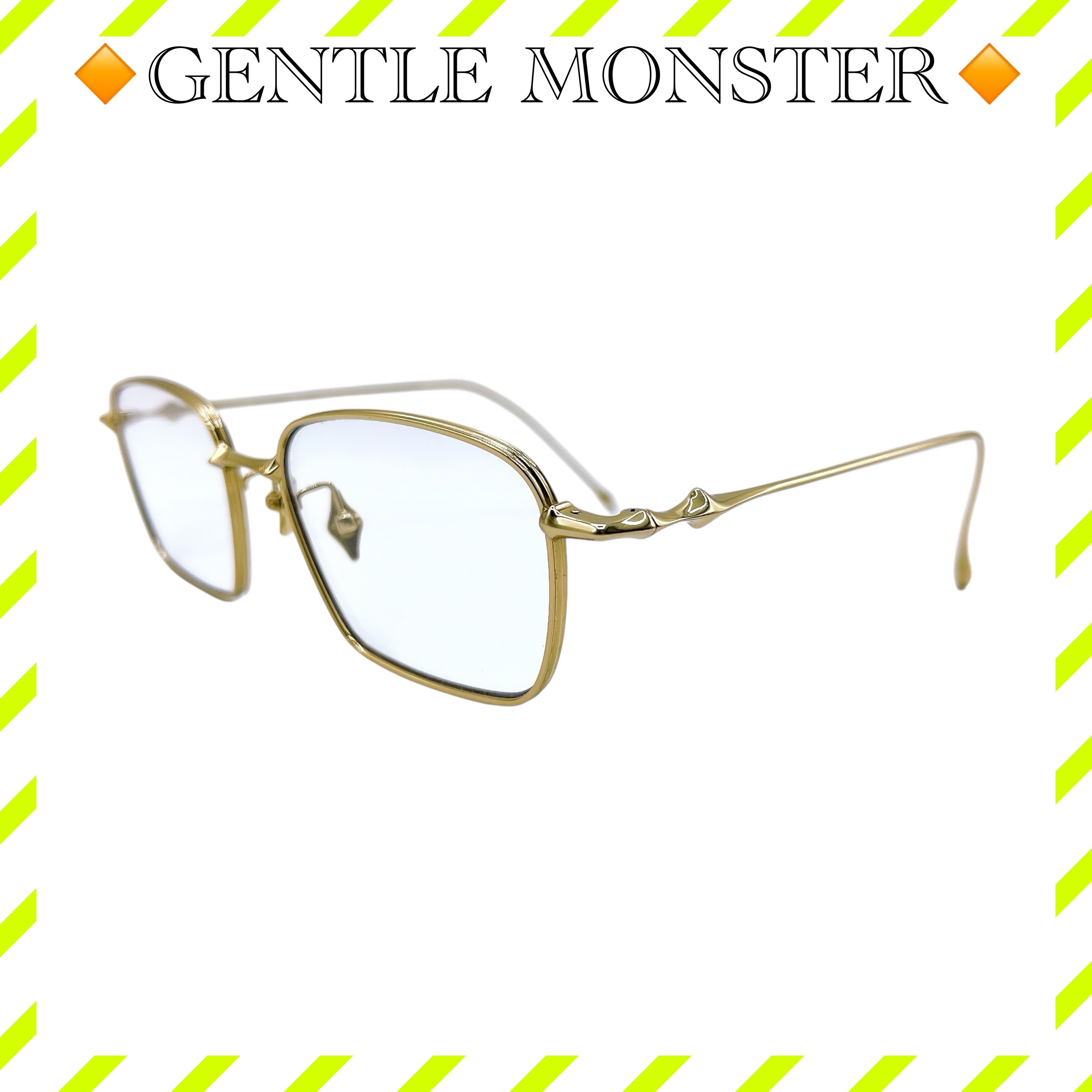 美品 ジェントルモンスター BOLD メガネ ゴールド レディース ユニセックス