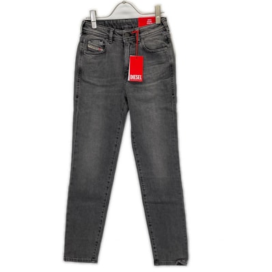 ディーゼル 2004 PANTALONI グレー ストレッチ スリム テーパード ジーンズ 23