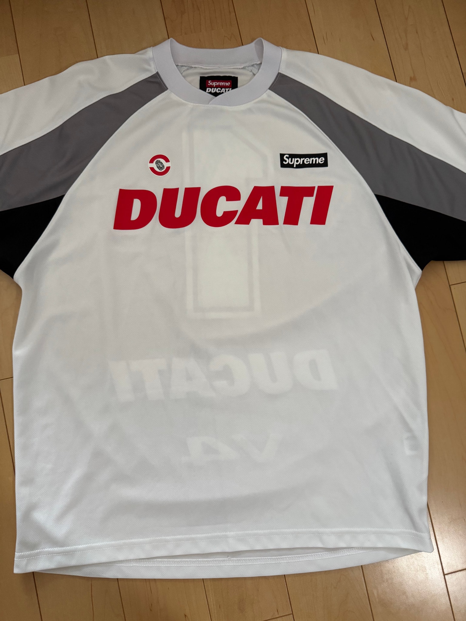 Supreme x Ducati Soccer Jersey "White"