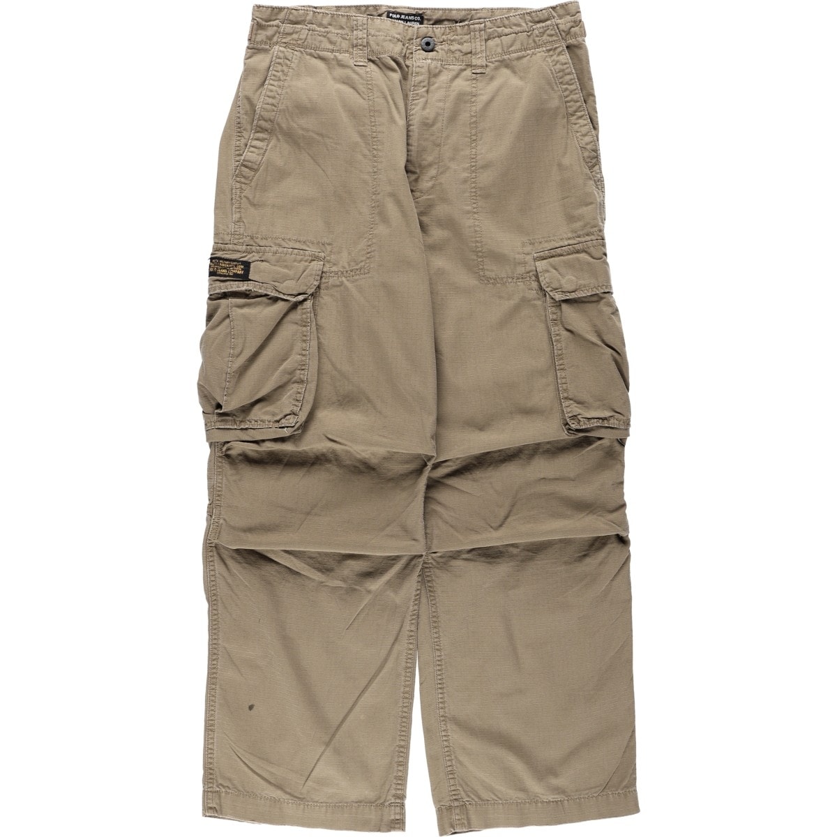 古着 00年代 ラルフローレン Ralph Lauren POLO JEANS COMPANY リップストップ ミリタリー カーゴパンツ メンズw33相当/eaa680033