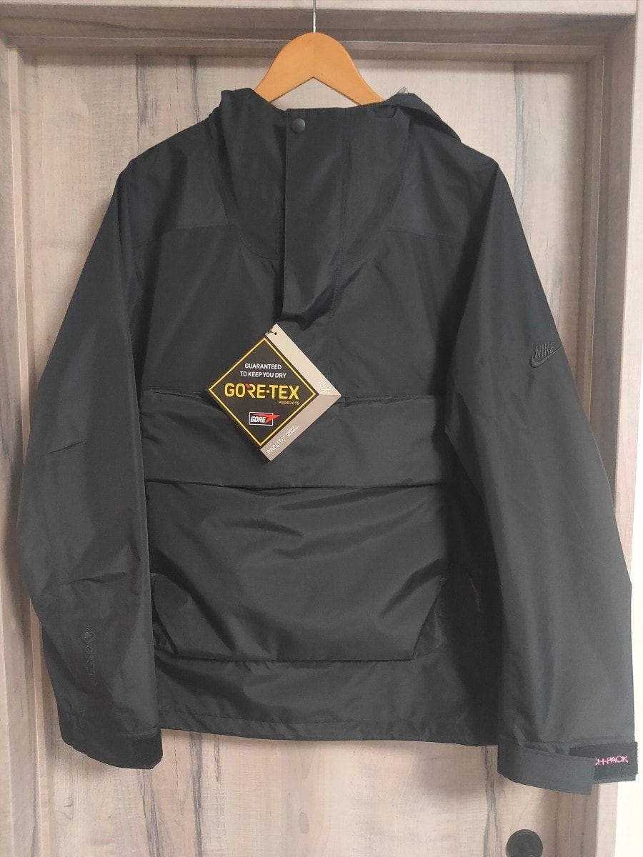 M 新品 NIKE TECH PACK GORE-TEX アノラックジャケット ナイキ ゴアテックス マウンパ 黒