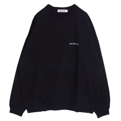 COOTIE クーティー 長袖Tシャツ DRY TECH OVERSIZED SWEAT ドライテックオーバーサイズ スウェット ブラック系 L【中古】