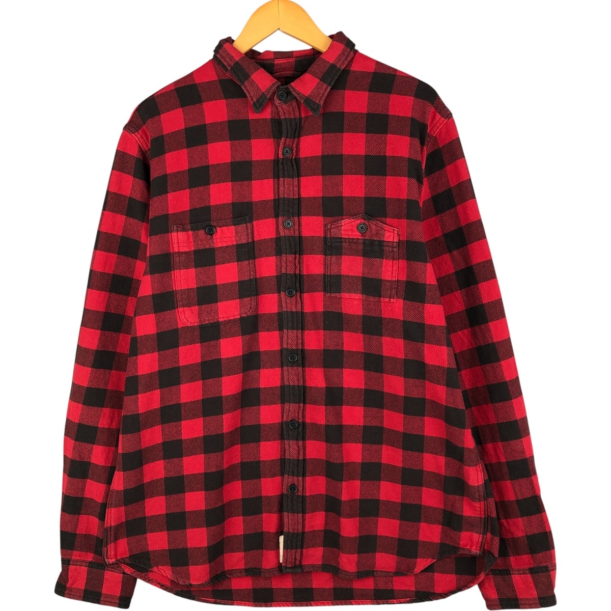 古着 ラルフローレン Ralph Lauren DENIM&SUPPLY デニム&サプライ バッファローチェック 長袖 フランネルチェックシャツ メンズXL相当/eaa483084