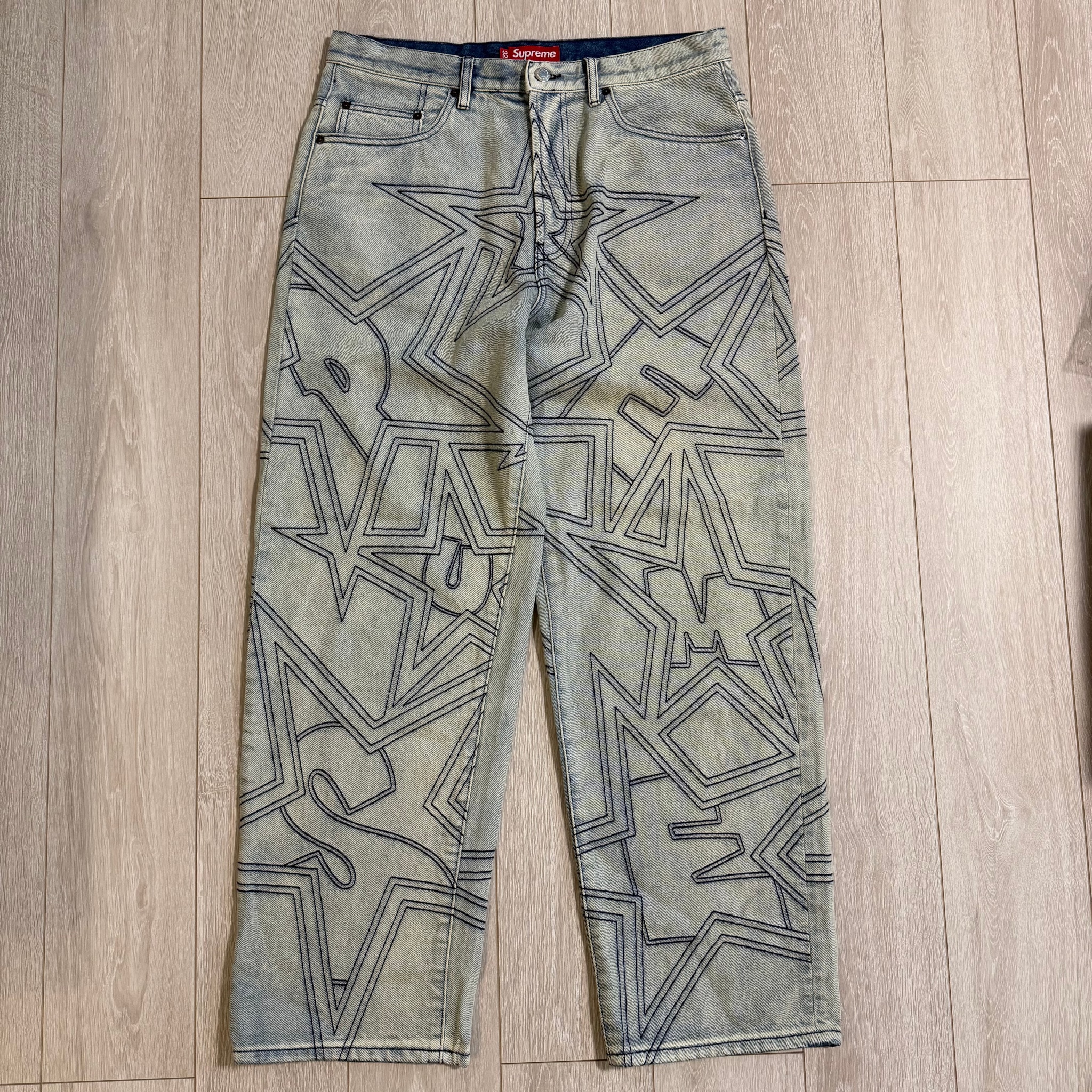 Supreme Stars Topstitch Baggy Jean 