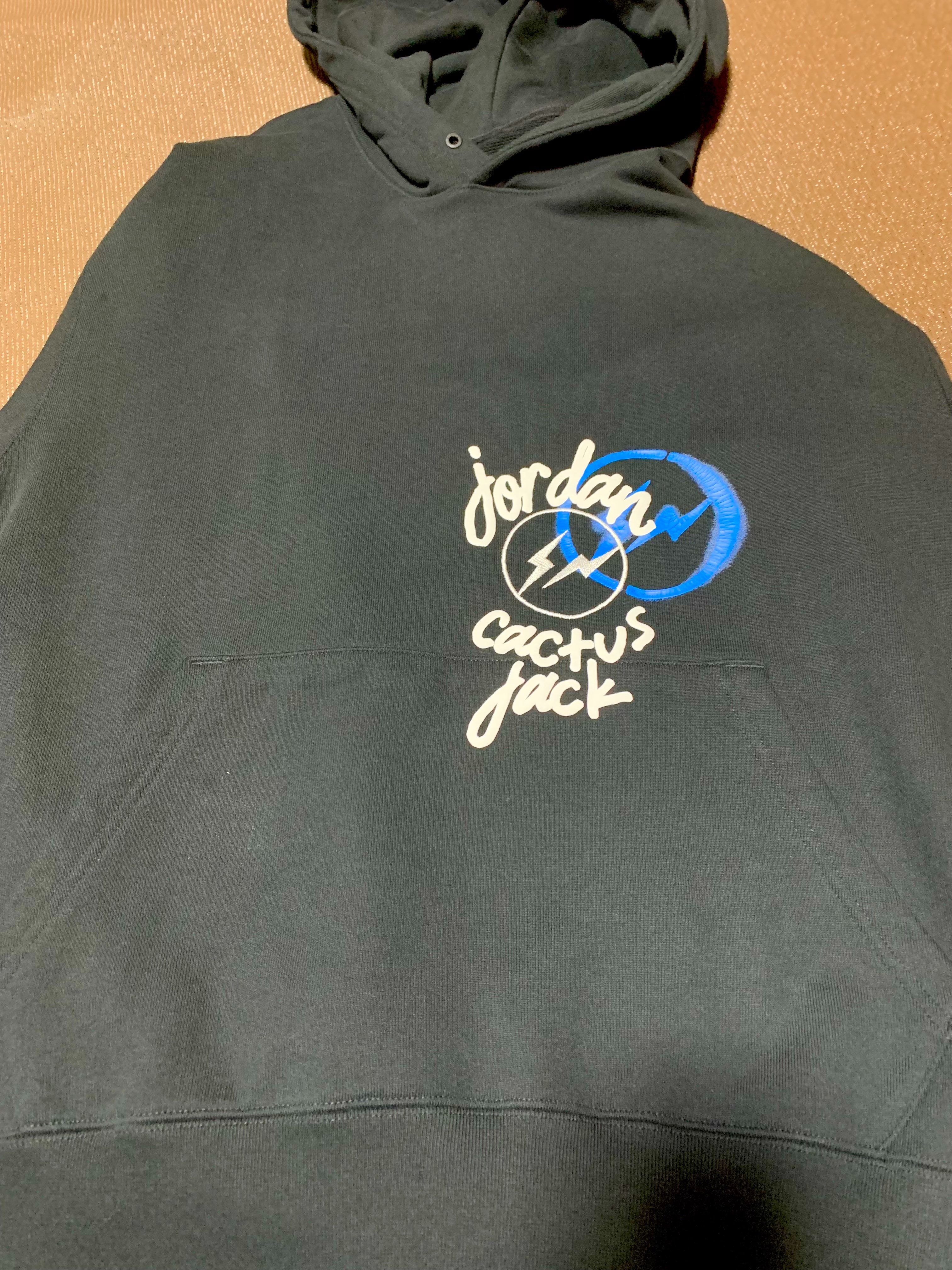 Air Jordan Travis Scott Fragment Hoodie "Black"