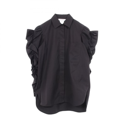 マックスマーラ MAX MARA フリル 長袖 衣料品 トップス コットン レディース ブラック系 24211160216 【中古】