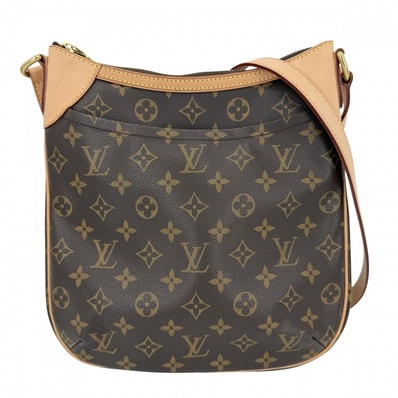 LOUIS VUITTON ルイヴィトン ショルダーバッグ オデオンPM 肩掛け 斜め掛け Odeon PM M56390 モノグラムキャンバス ブラウン 茶 ゴールド金具 レディース【中古品】