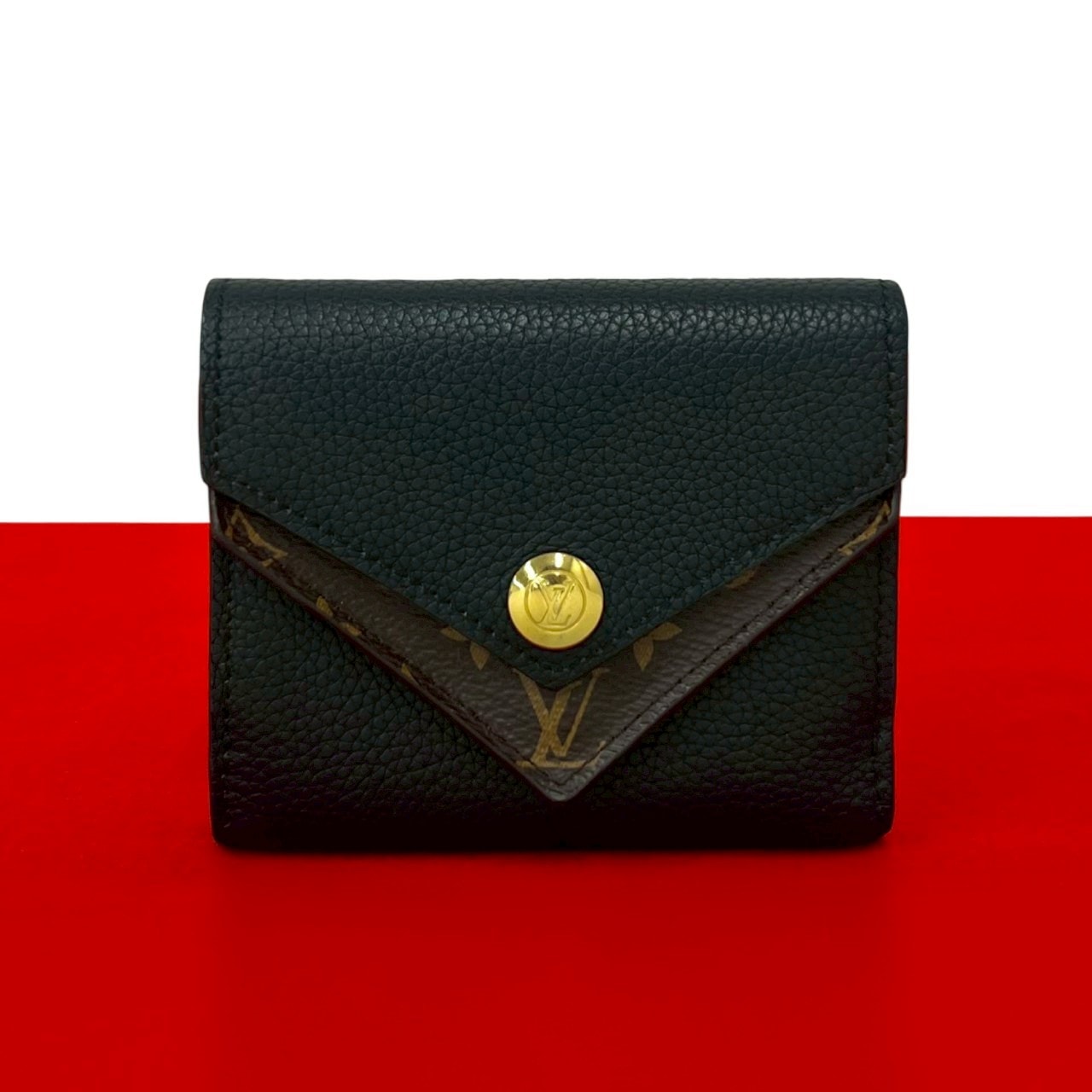 LOUIS VUITTON ルイヴィトン ポルトフォイユ ドゥブル レザー 三つ折り財布 ブラック
 36316