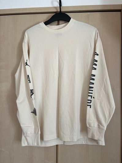 A MA MANIERE × JORDAN Long Tee "Light Cream/Black" CV3448-292 / CV3449-292