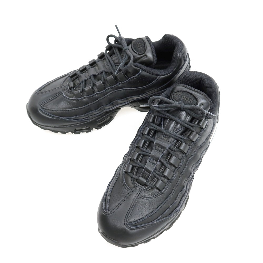 【中古】ナイキ NIKE AIR MAX 95 BIG BUBBLE レザー スニーカー ブラック【サイズ26.5】【メンズ】