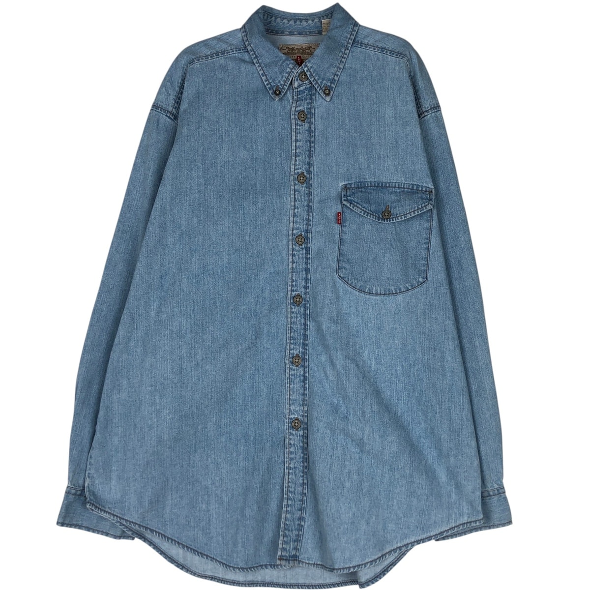 古着 リーバイス Levi's RED TAB 長袖 ボタンダウンデニムシャツ メンズL相当/eaa663273
