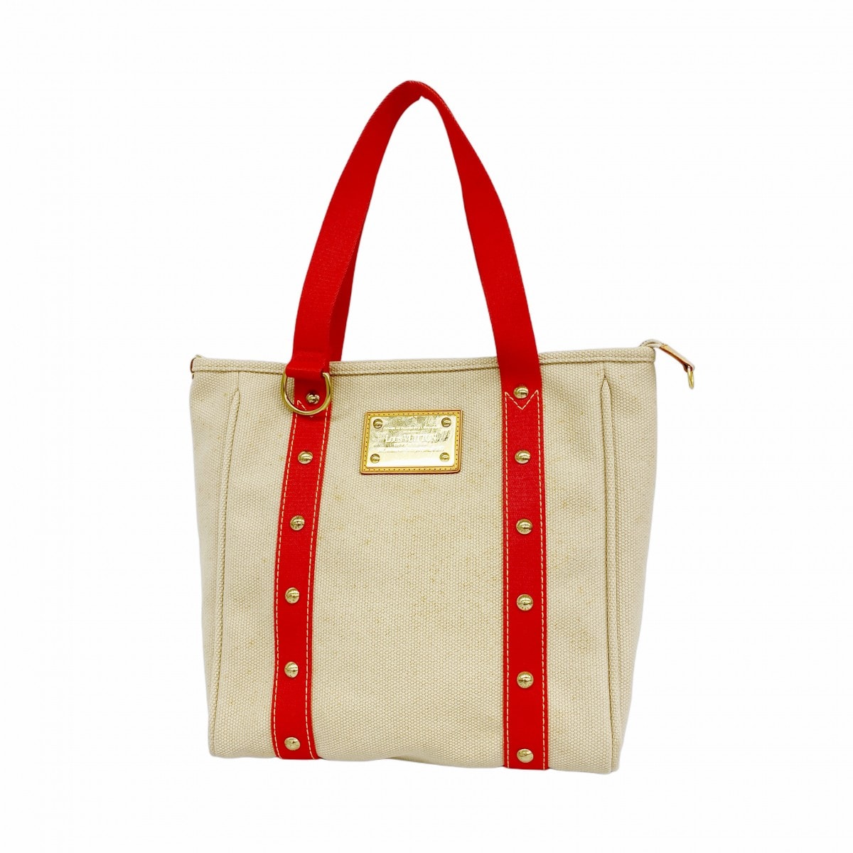 ★最終価格【6ce5997】ルイヴィトン トートバッグ アンティグア  カバMM  M40035  ベージュ【中古】レディース