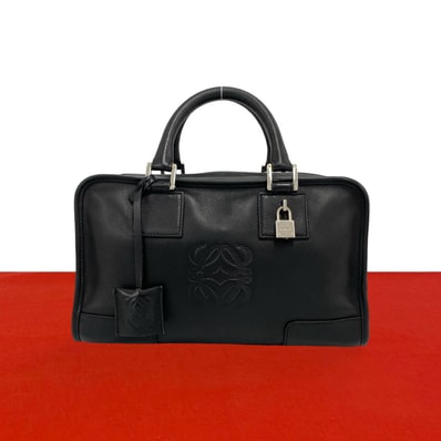 LOEWE ロエベ アマソナ 28 アナグラム ロゴ レザー ハンドバッグ ブラック
09439