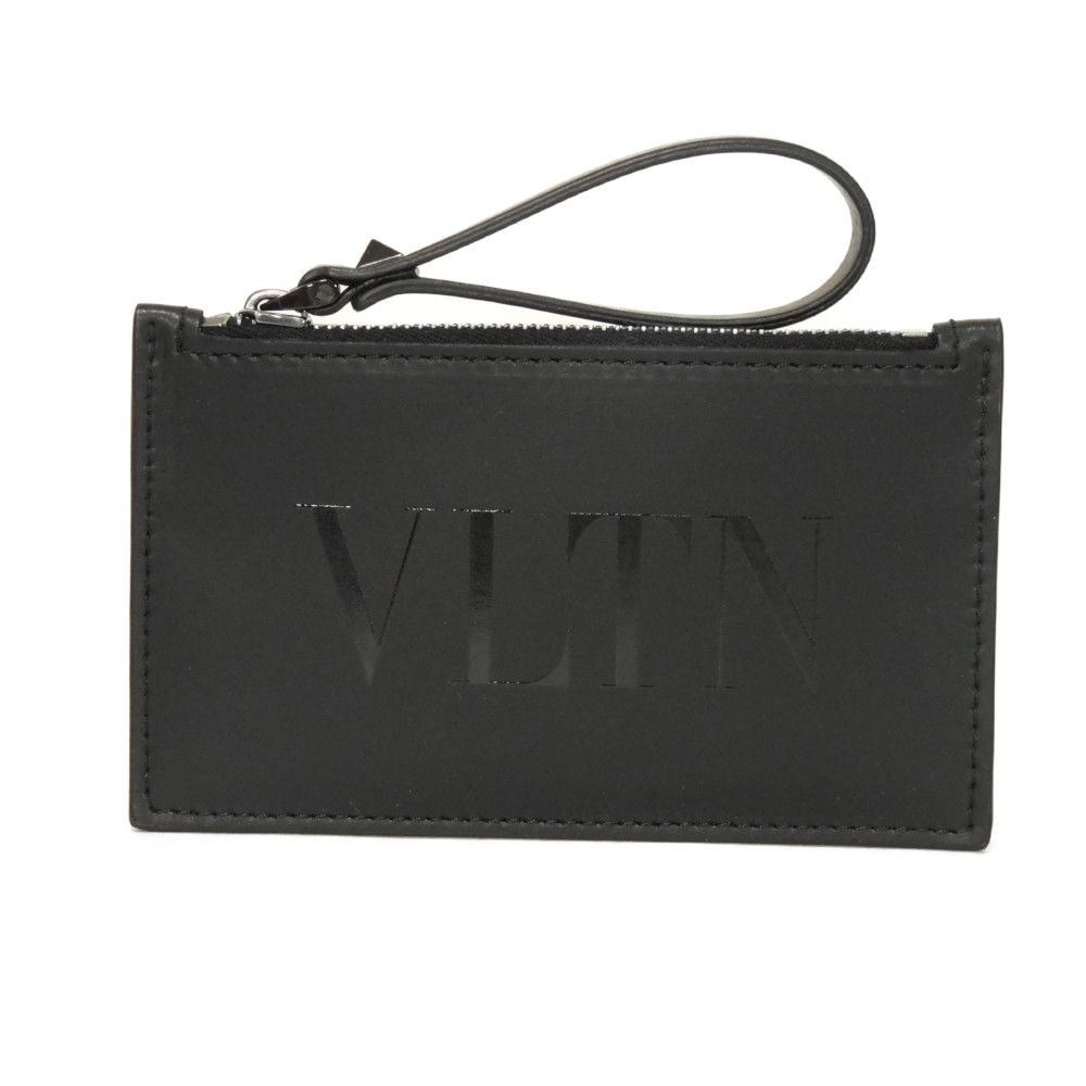 VALENTINO VLTN ロゴ エンボス ジップ カードホルダー コインケー