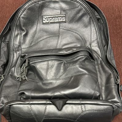 Supreme Patchwork Leather Backpack 23L "Black"