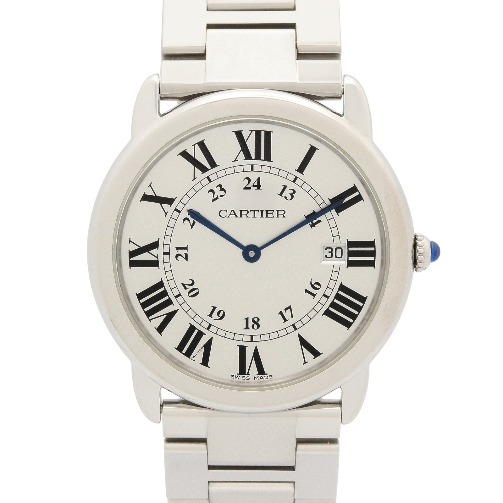 カルティエ CARTIER ロンド ソロ ドゥ カルティエ LM 腕時計 時計 ステンレススチール メンズ シルバー系 W6701005 【中古】