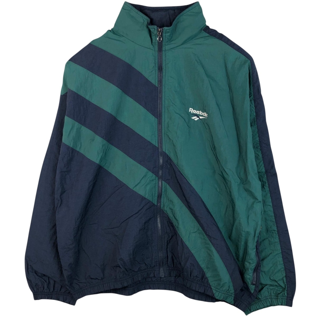 D (傷や汚れあり)】古着 90年代 リーボック Reebok ナイロンジャケット