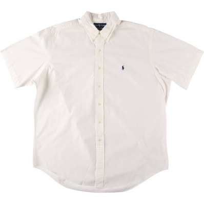 古着 ラルフローレン Ralph Lauren CLASSIC FIT 半袖 ボタンダウンシャツ メンズXL相当/eaa551115