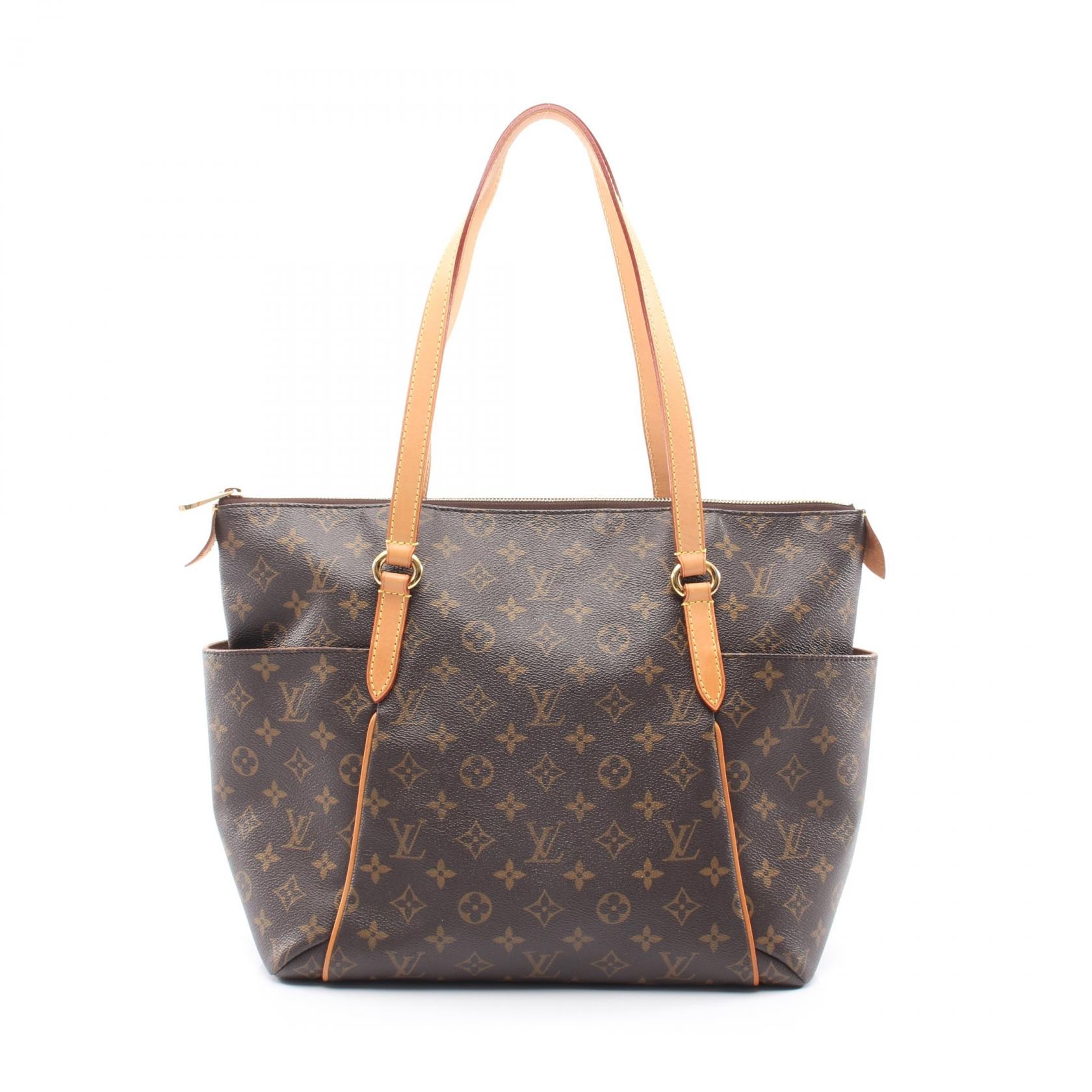 ルイ・ヴィトン LOUIS VUITTON トータリーMM モノグラム トートバッグ バッグ PVCコーティングキャンバス レザー モノグラム レディース ブラウン系 M56689 【中古】