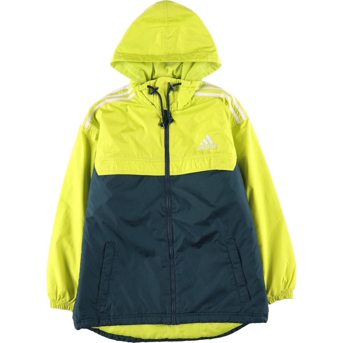 古着 90年代 アディダス adidas 中綿パーカー パファージャケット レディースL相当 ヴィンテージ/eaa606104