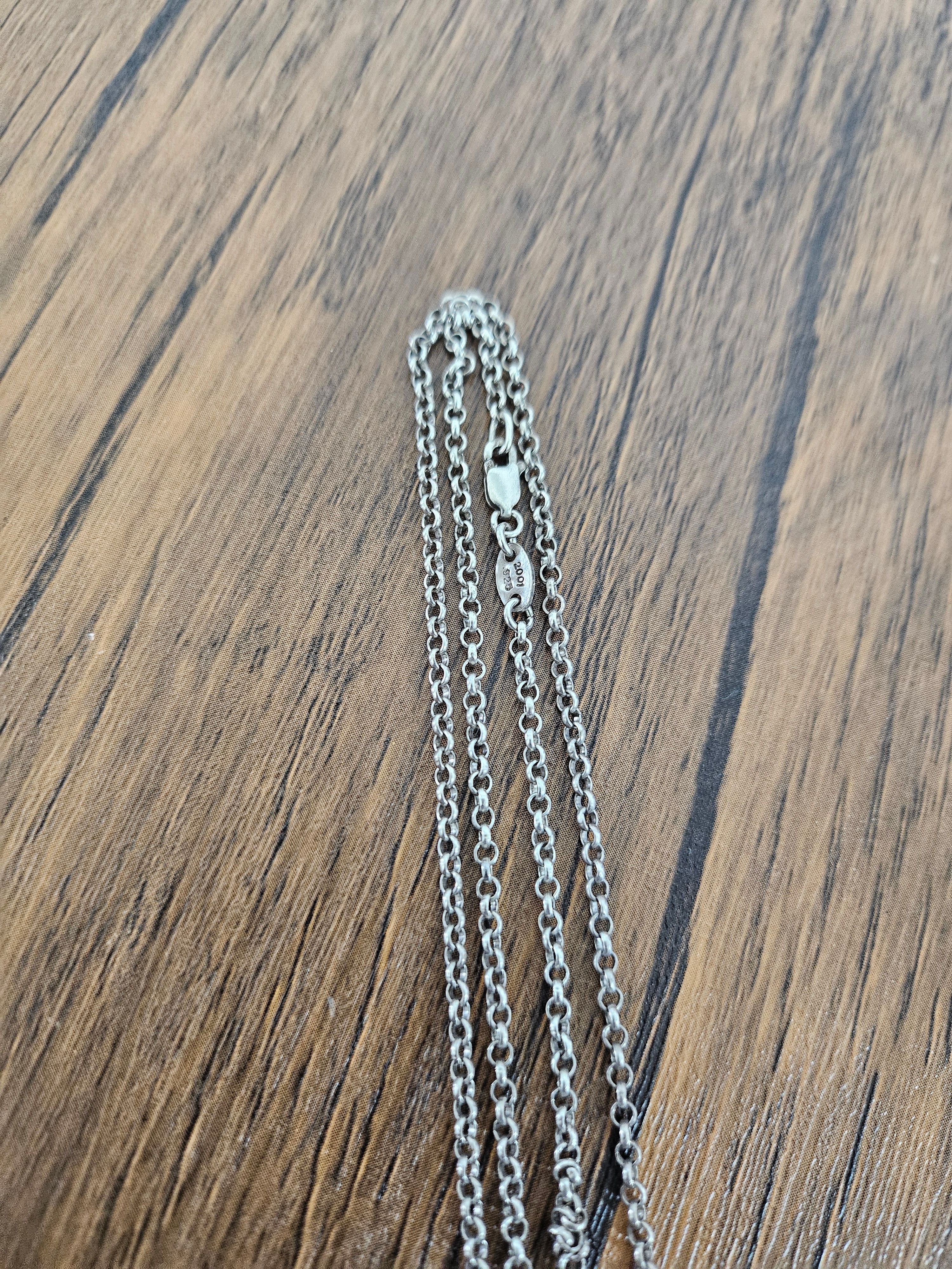 Chrome Hearts Roll Chain Necklace "Silver"