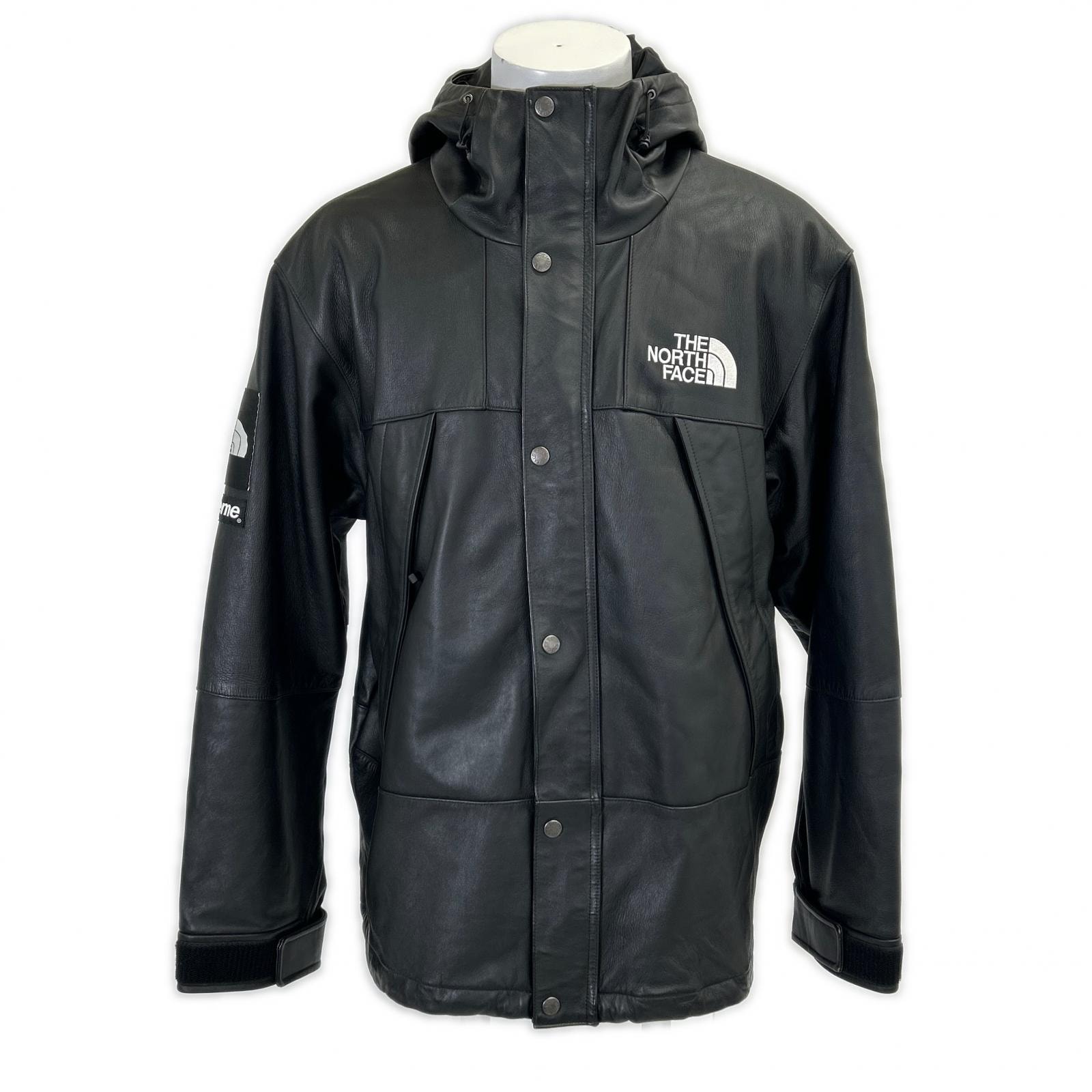 ノースフェイス xSUPEME シュプリーム NF0A3VJ8 18AW Leather Mountain Jacket シープレザー マウンテンジャケット XL/TG
