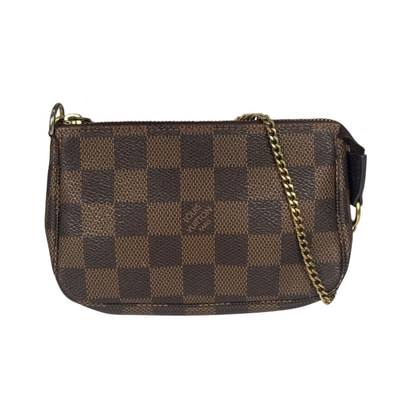 LOUIS VUITTON ルイ・ヴィトン フォールドトートPM M45388 ショルダーバッグ ダミエキャンバス ブラウン レディース【中古】