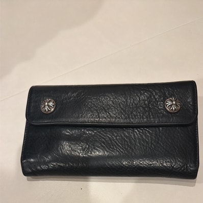 Chrome Hearts Wave Wallet Leather "Black"