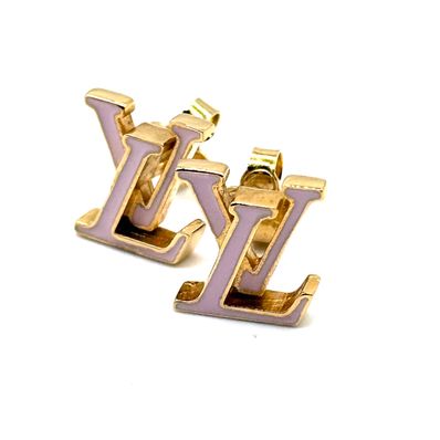 Louis Vuitton LV Iconic Enamel Earrings "Pink"