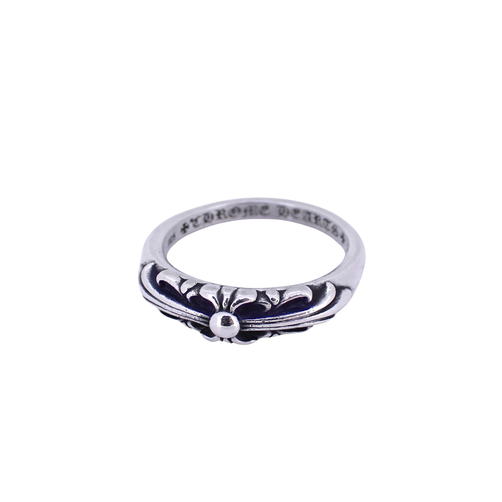 CHROME HEARTS クロムハーツ  ベビークラシック フローラルクロス  SV925 インボイス有  シルバー  メンズ リング 指輪