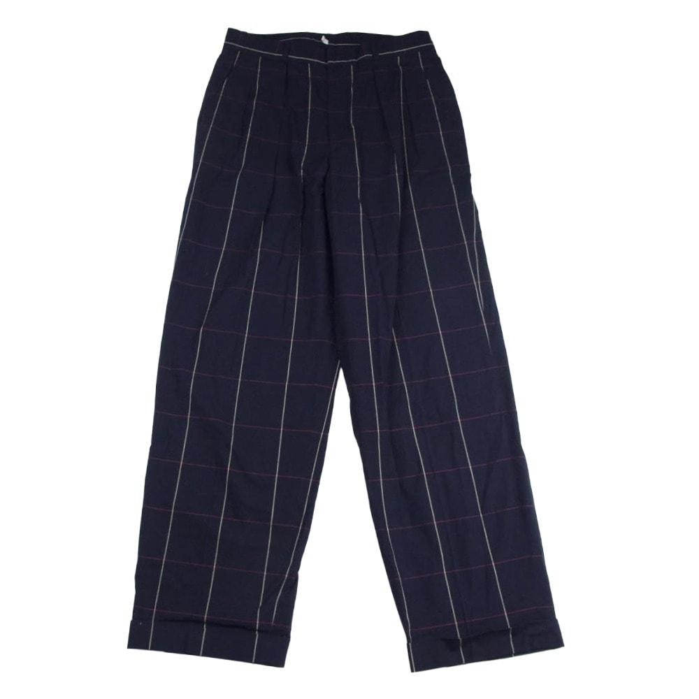 POLO RALPH LAUREN ポロ・ラルフローレン P12-CPPRL-IS-0706 ツータック スラックス コットン パンツ ネイビー系 80【中古】
