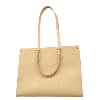 【6dc3642】ルイヴィトン トートバッグ モノグラム・アンプラント オンザゴーMM M46531 クレーム 2wayバッグ【中古】レディース