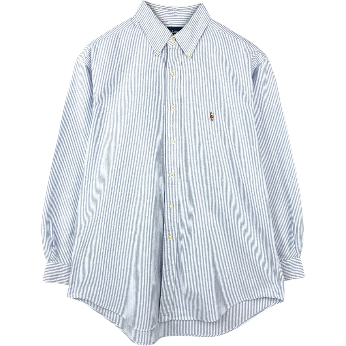 古着 ラルフローレン Ralph Lauren YARMOUTH 長袖 ボタンダウンストライプシャツ メンズL相当/eaa661350