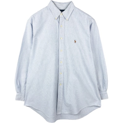 古着 ラルフローレン Ralph Lauren YARMOUTH 長袖 ボタンダウンストライプシャツ メンズL相当/eaa661350