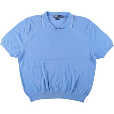 古着 ラルフローレン Ralph Lauren POLO by Ralph Lauren オープンカラー ポロニットセーター メンズXXL相当/eaa643248