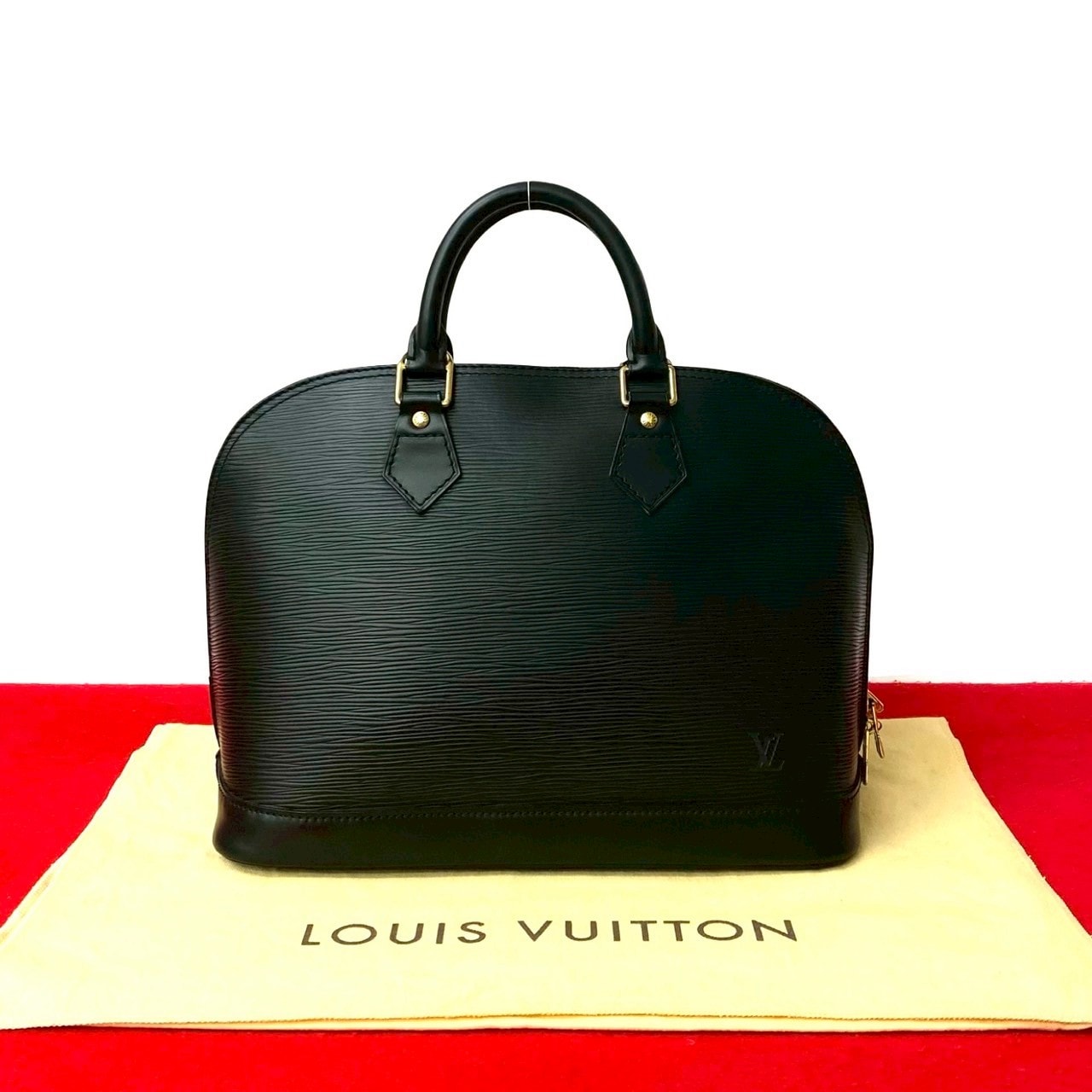 LOUIS VUITTON ルイヴィトン アルマ エピ エピレザー ハンドバッグ ブラック
 08875