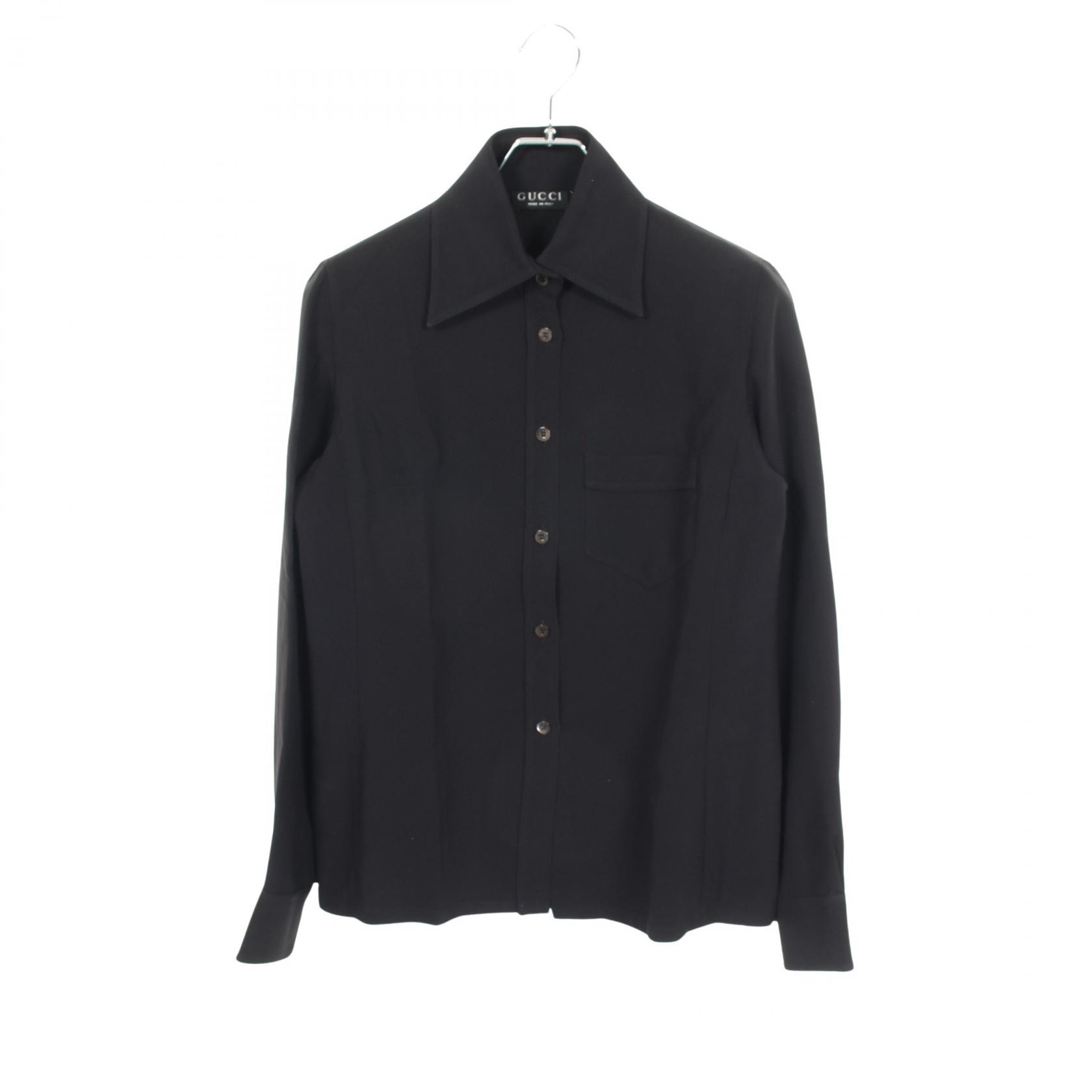 グッチ GUCCI 長袖 衣料品 トップス レーヨン アセテート レディース ブラック系 【中古】