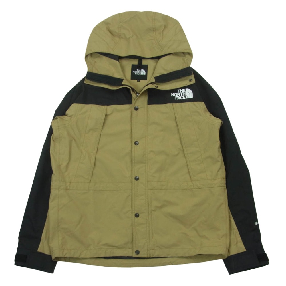THE NORTH FACE ノースフェイス NP62450 MOUNTAIN LIGHT JACKET ライト ジャケット フーデッド マウンテン パーカー ベージュ系 ブラック系 L【中古】
